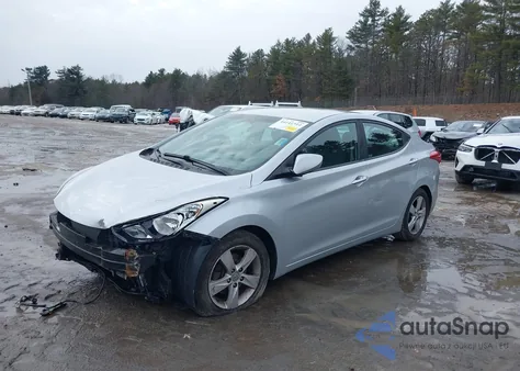 2013 Hyundai Elantra Gls из США, поврежденный, VIN 5NPDH4AE3DH449841